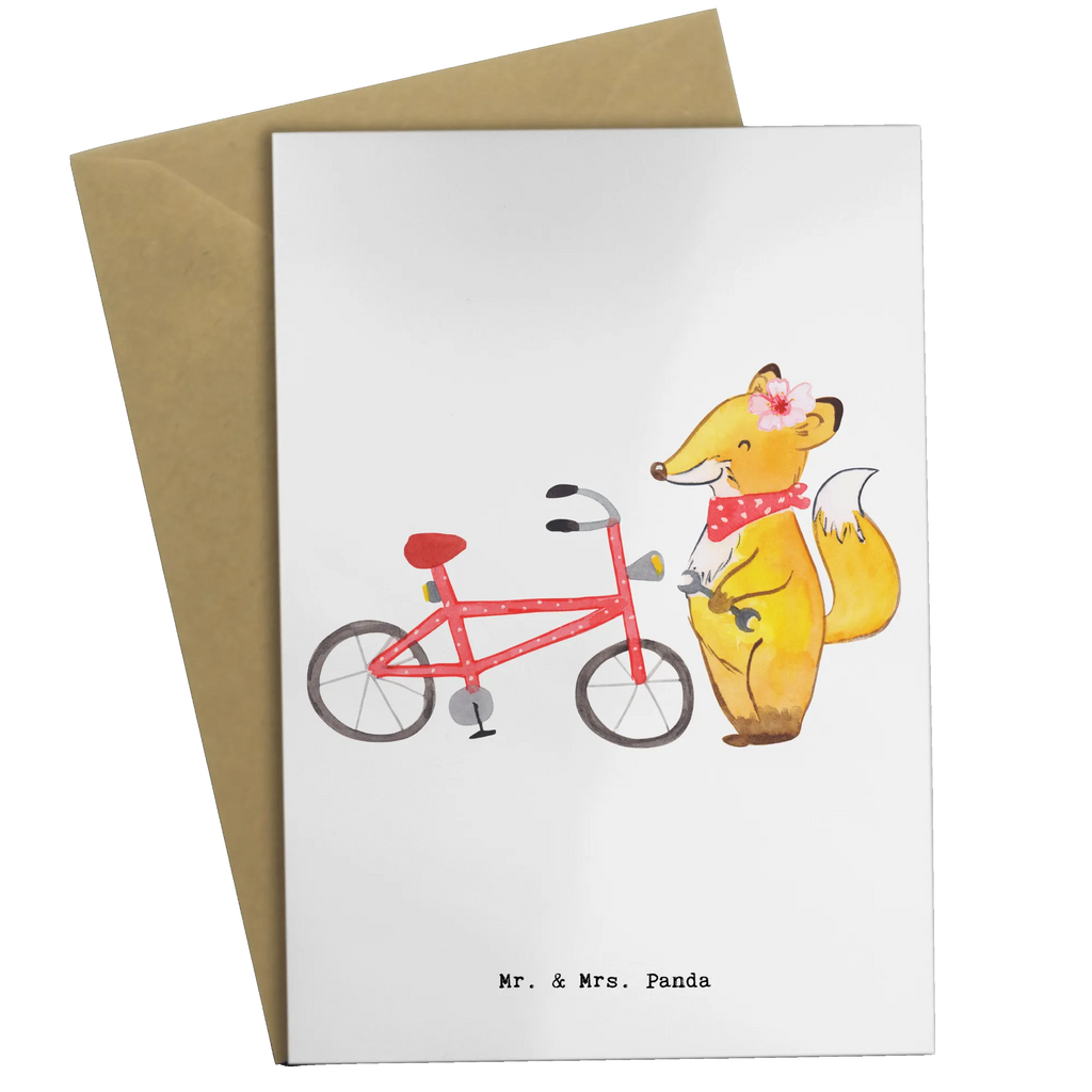 Greetings card Bicycle Mechanic heart invitation card, folding card, greeting card, birthday card, wedding card, gift, gift idea, best, farewell gift, passing exam, anniversary, retirement, promotion, job start, sayings, funny, profession