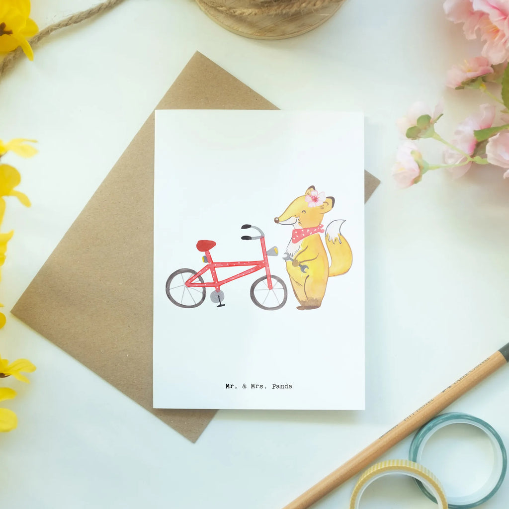 Greetings card Bicycle Mechanic heart invitation card, folding card, greeting card, birthday card, wedding card, gift, gift idea, best, farewell gift, passing exam, anniversary, retirement, promotion, job start, sayings, funny, profession
