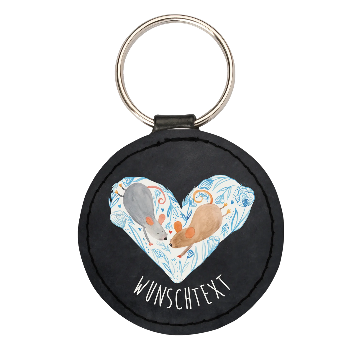 Personalised key ring Mice heart Loving, Two, Together, Marriage, Proposal of marriage, Love gift, gift for her, gift for him, anniversary gift, wedding, proof of love, mice, favourite person, gift for two, togetherness, love message, anniversary, mouse, love gift