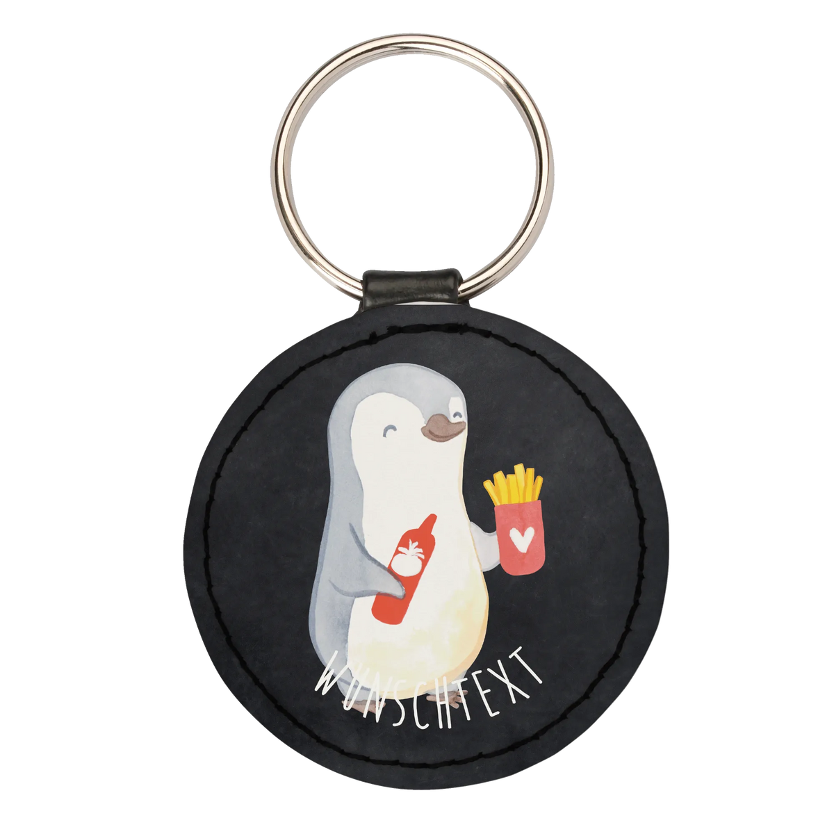 Personalised key ring penguin French fries Love, Loving, Two, Together, Marriage, Engagement, Proposal of marriage, Love gift, gift for her, gift for him, anniversary gift, Valentine's Day Gift for Women Love Gift Anniversary Wedding Anniversary Party Favor Gift for Girlfriend Gift for Partner Boyfriend Gift Token of Love for Men for Husband