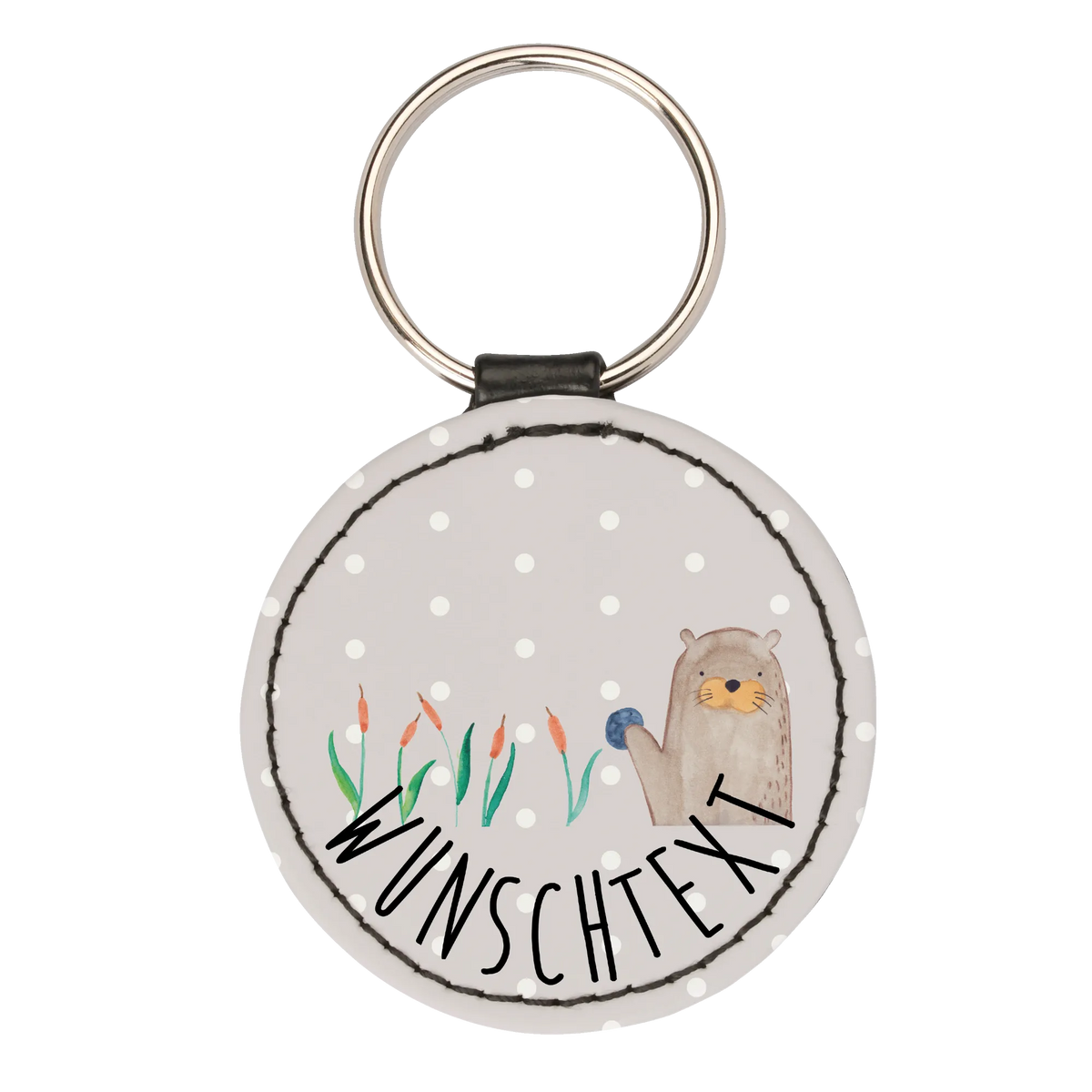 Personalised key ring otter Stone otter, marten, sea otter, European otter, water mammal, aquatic animal, baby otter, predator, water, otter gifts, animal lover, gift ideas for animal lovers, animal, mammal, water animal, gifts for people in love, Otter Sea Otter Lake Otter