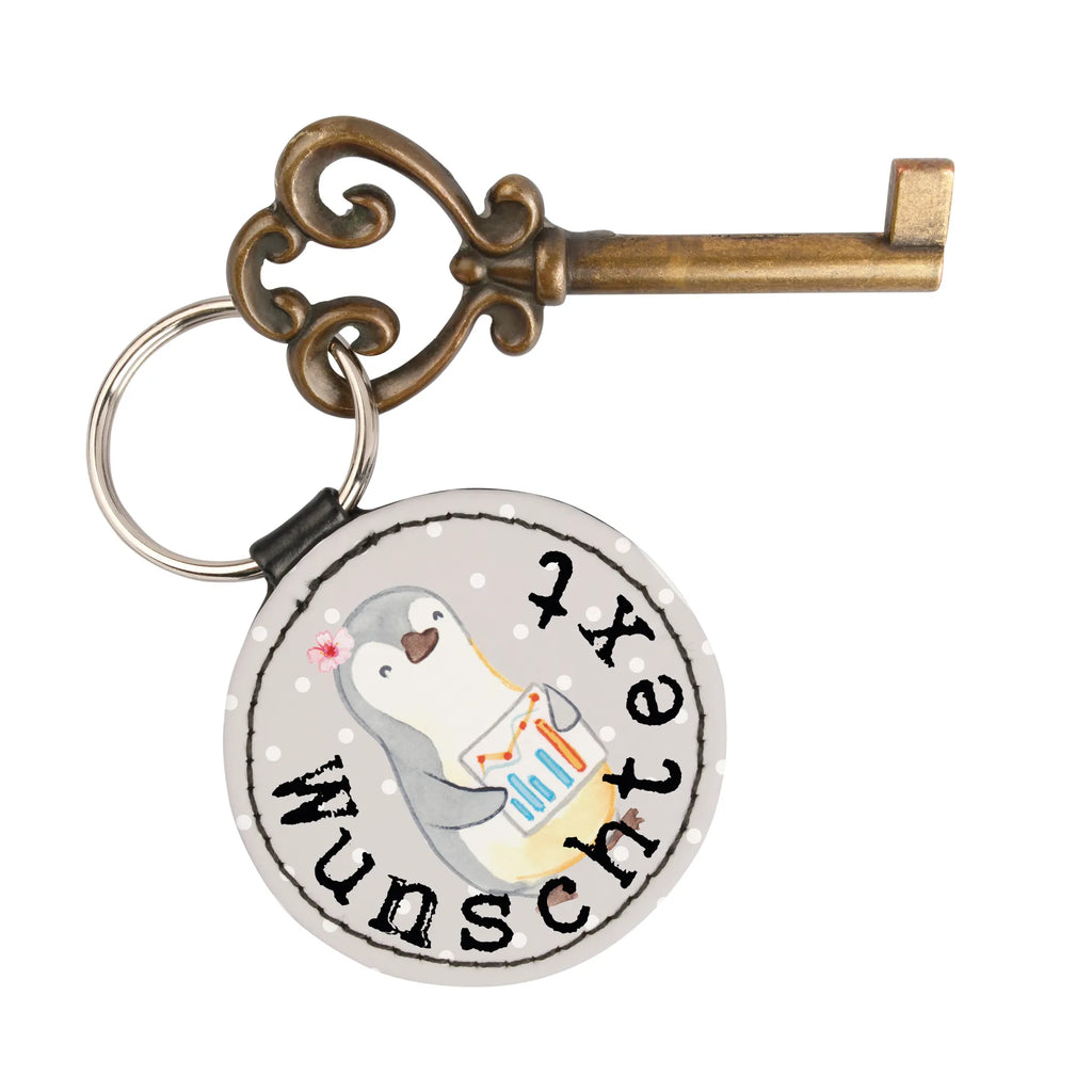 Personalised key ring Economic Analyst heart gift, gift idea, best, farewell gift, passing exam, anniversary, retirement, promotion, job start, sayings, funny, profession