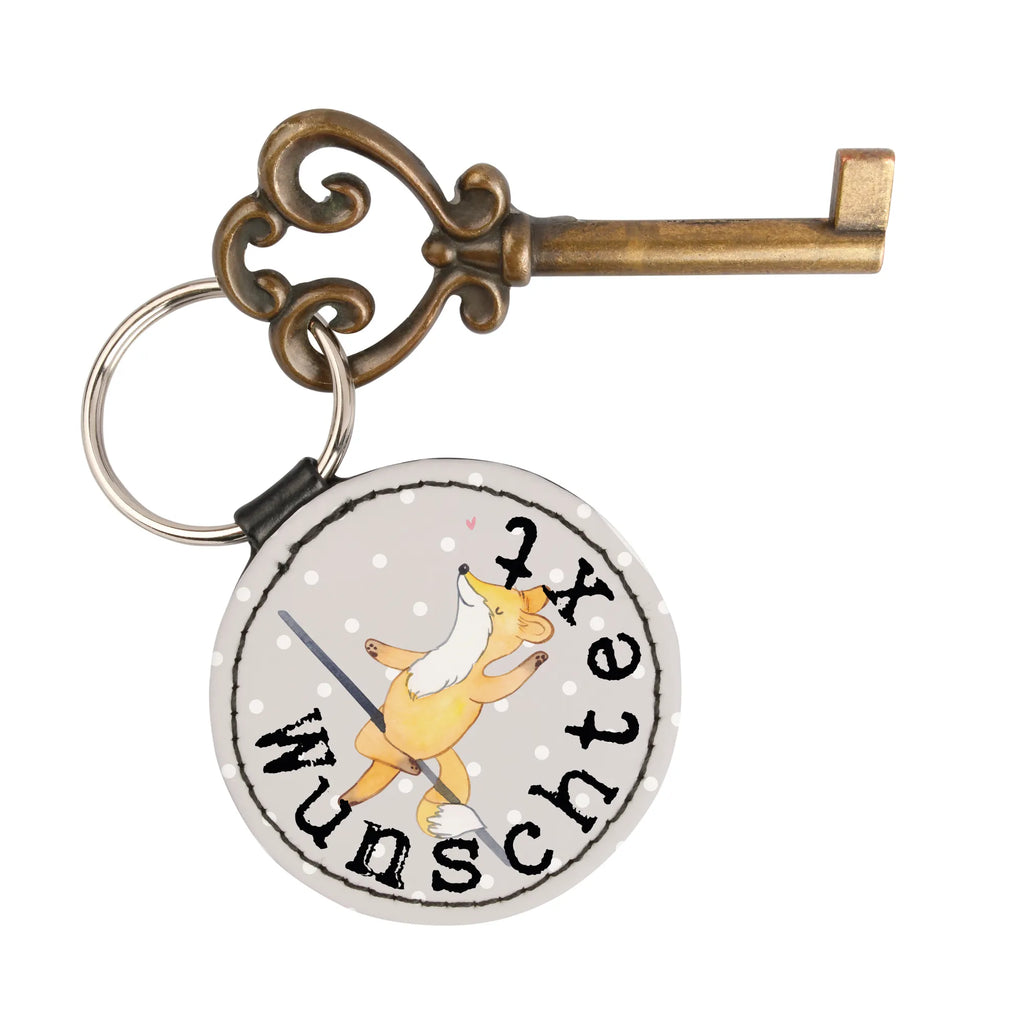 Personalised key ring Fox Pole Dance Gift, sport, hobby, giving, thank you, award, profit, athlete, Pole dancing, dancing