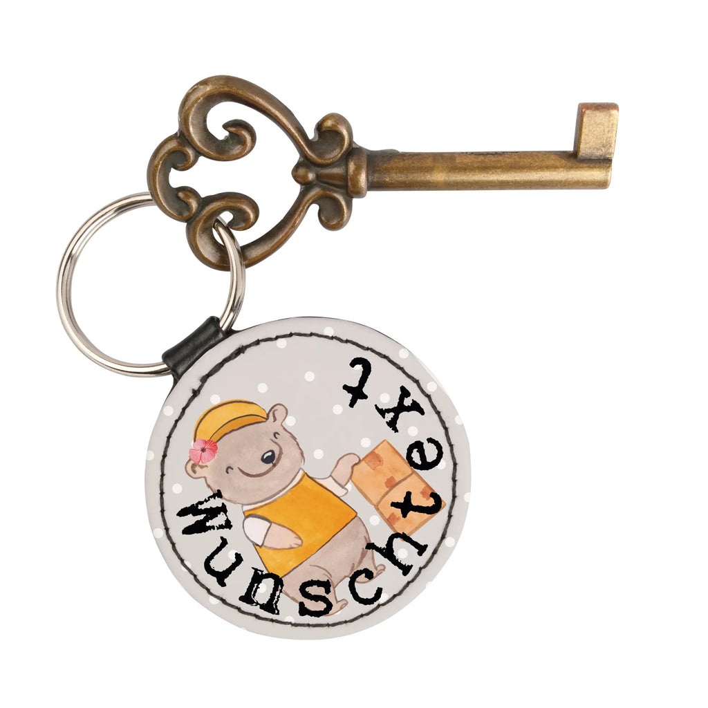 Personalised key ring Parcel deliverer Heart gift, gift idea, best, farewell gift, passing exam, anniversary, retirement, promotion, job start, sayings, funny, profession