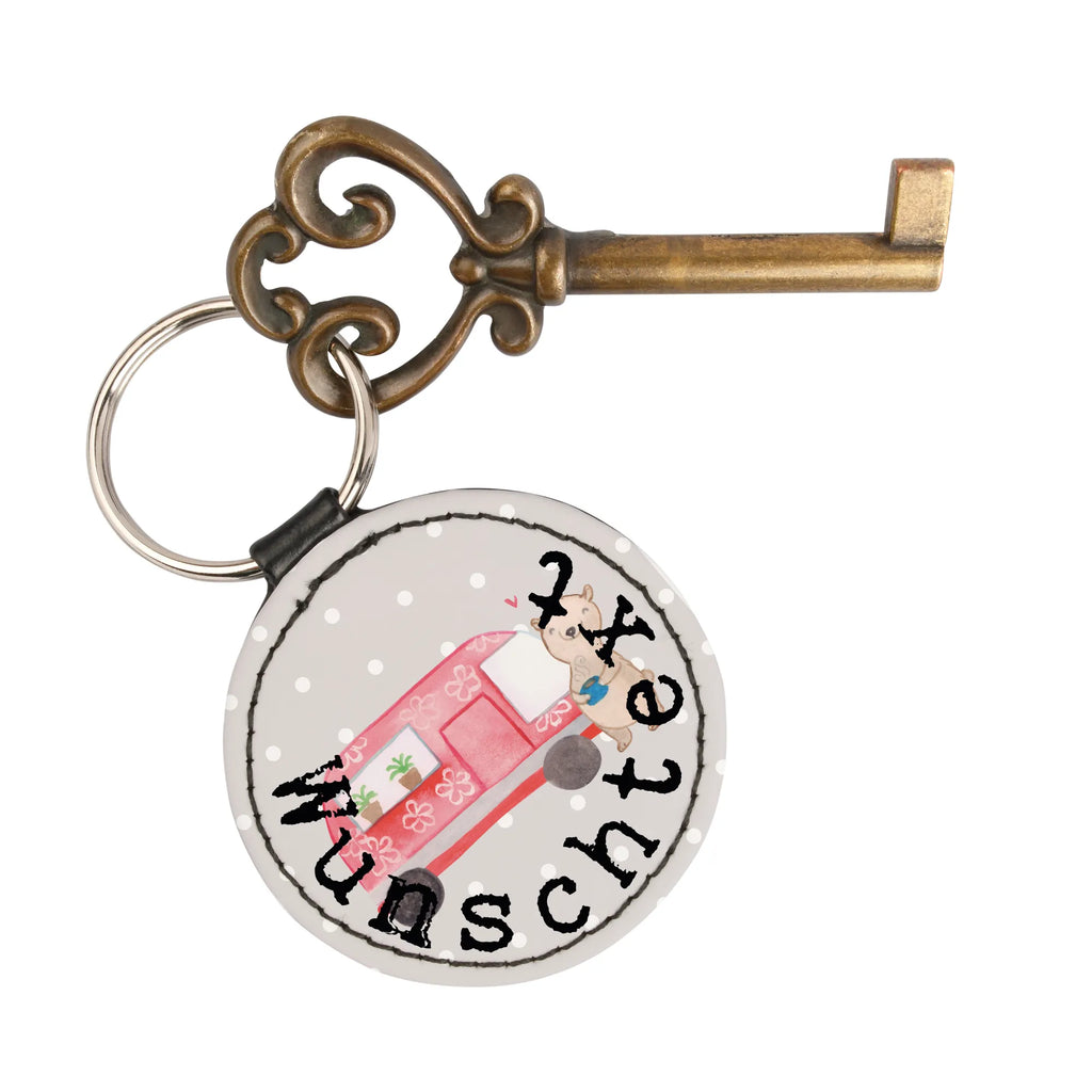 Personalizowany brelok do kluczy niedźwiedź Kamper Prezent, Sport, Dyscyplina sportowa, Hobby, Darować, Dziękuję, Dzięki, Wyróżnienie, Wygrana, Sportowiec