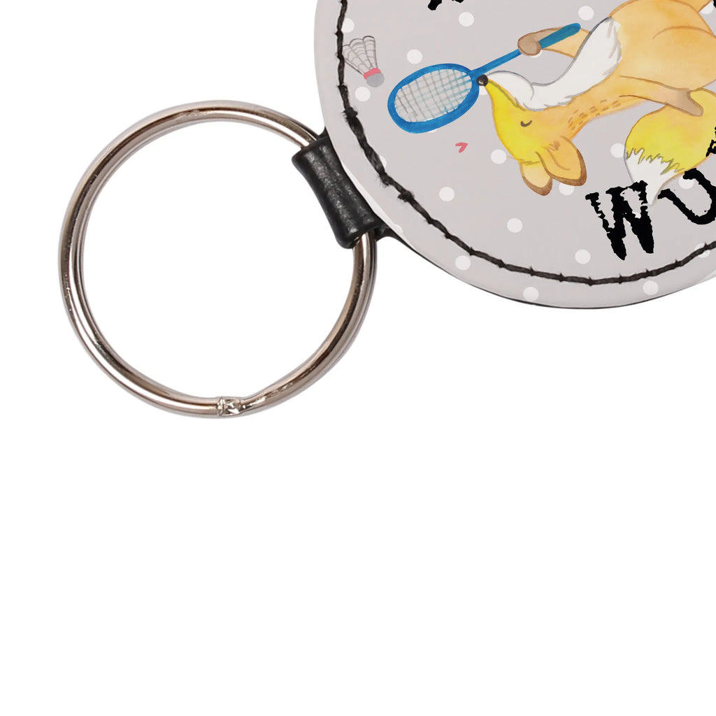 Personalizowany brelok do kluczy lis Gra w badmintona Prezent, Sport, Dyscyplina sportowa, Hobby, Darować, Dziękuję, Dzięki, Wyróżnienie, Wygrana, Sportowiec