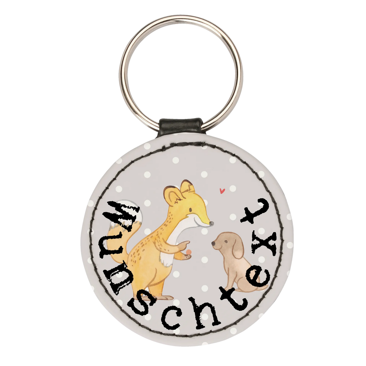 Personalised key ring Fox dog training Gift, giving, thank you, award, profit, athlete, dog school, puppy school, dog exam, Dog training, dog education