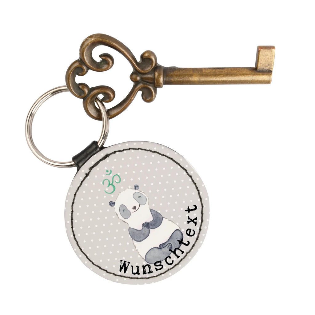 Personalizowany brelok do kluczy Panda medytować Prezent, Sport, Dyscyplina sportowa, Hobby, Darować, Dziękuję, Dzięki, Wyróżnienie, Wygrana, Sportowiec