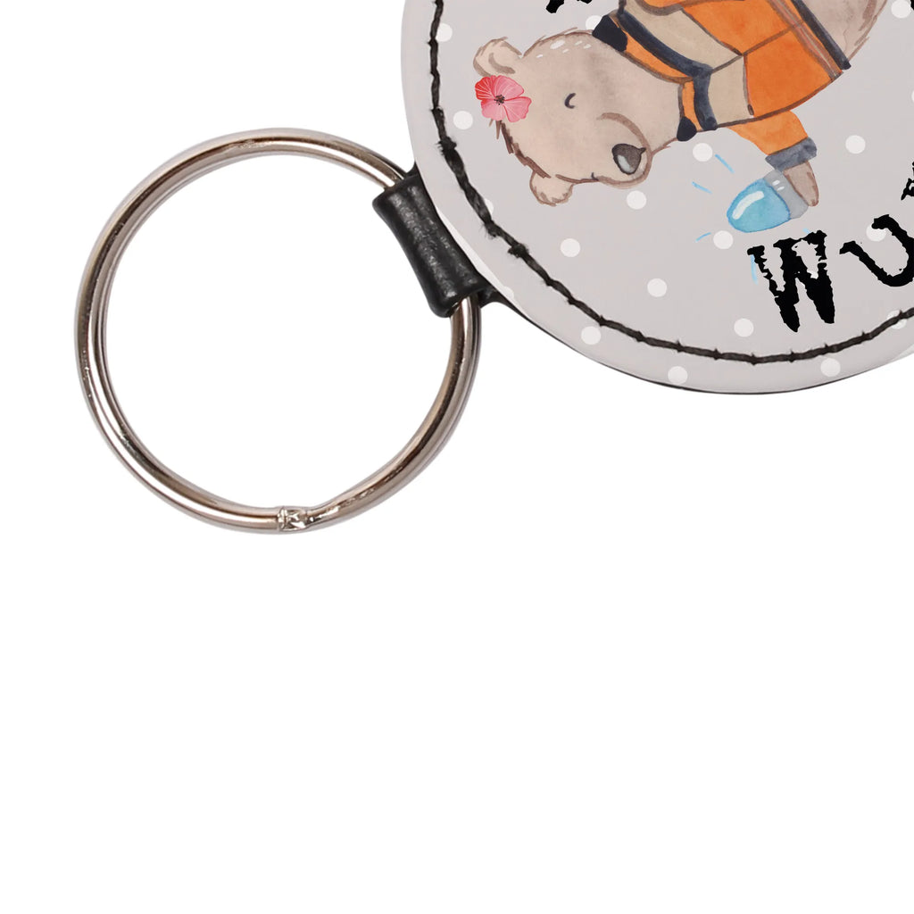 Personalizowany brelok do kluczy kierowczyni ambulansu serce Zawód, Wykształcenie, Jubileusz, Pożegnanie, Emerytura, Kolega, Koleżanka, Prezent, Dawać, Pracownik, Współpracownik, Firma, Dziękuję, Dziękuję bardzo