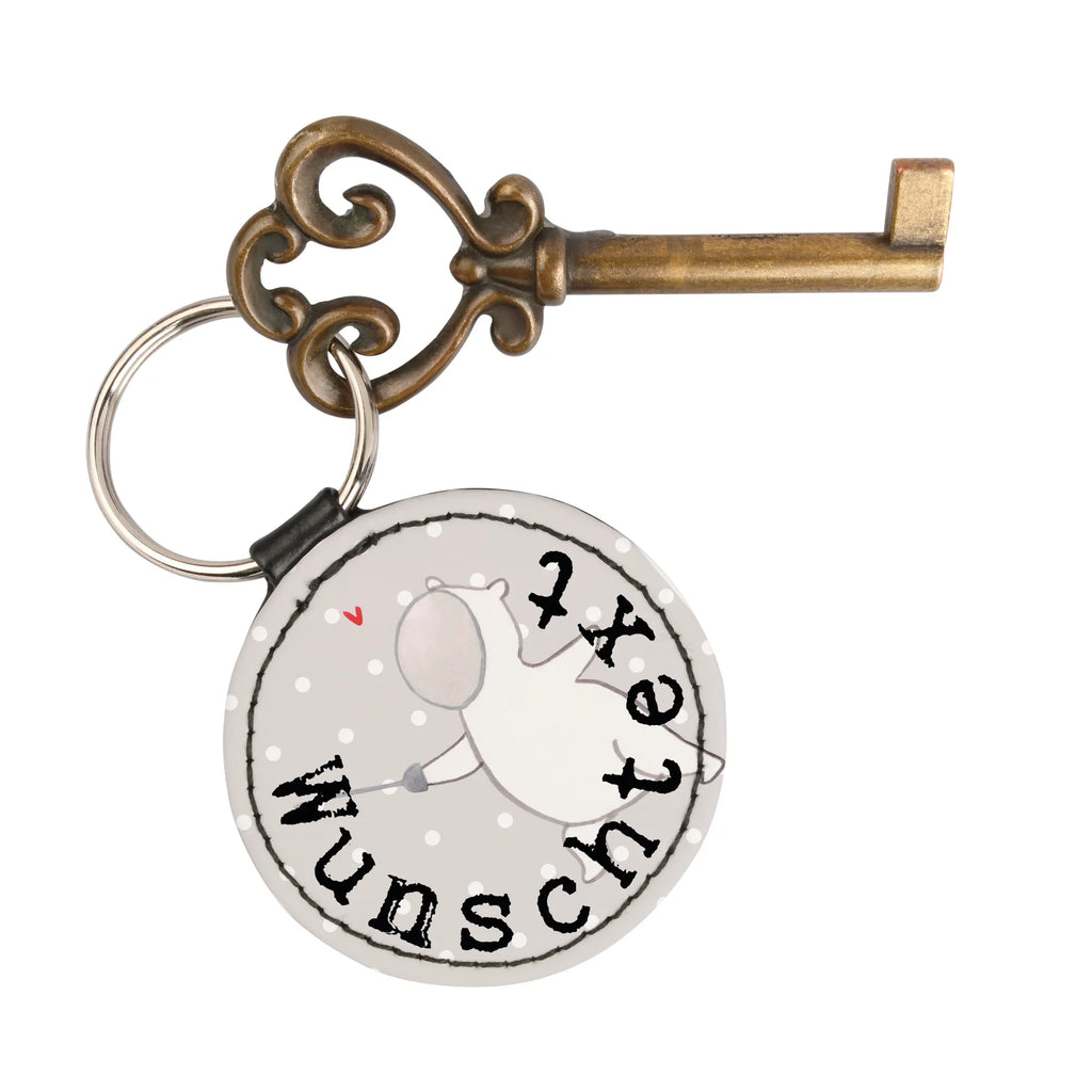 Personalised key ring panda fencing Gift, sport, hobby, giving, thank you, award, profit, athlete, Fencing Club, Fencing Association, Fencing Federation, Fencing