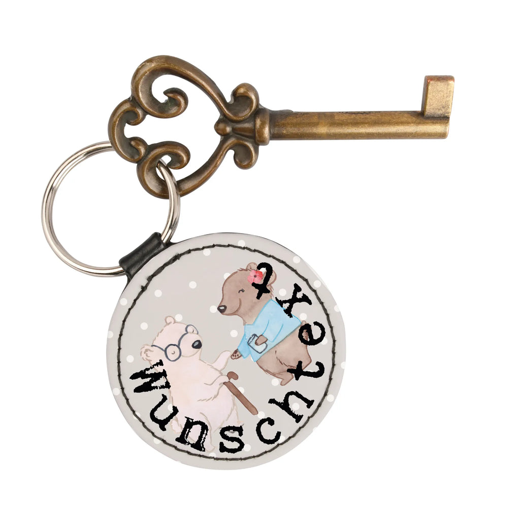 Personalizowany brelok do kluczy opiekunka osób starszych serce Zawód, Wykształcenie, Jubileusz, Pożegnanie, Emerytura, Kolega, Koleżanka, Prezent, Dawać, Pracownik, Współpracownik, Firma, Dziękuję, Dziękuję bardzo