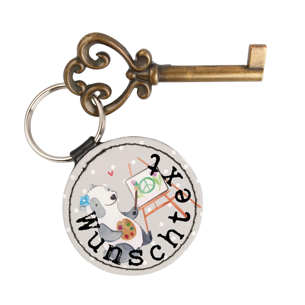 Personalised key ring female artist Heart gift, gift idea, best, farewell gift, passing exam, anniversary, retirement, promotion, job start, sayings, funny, profession