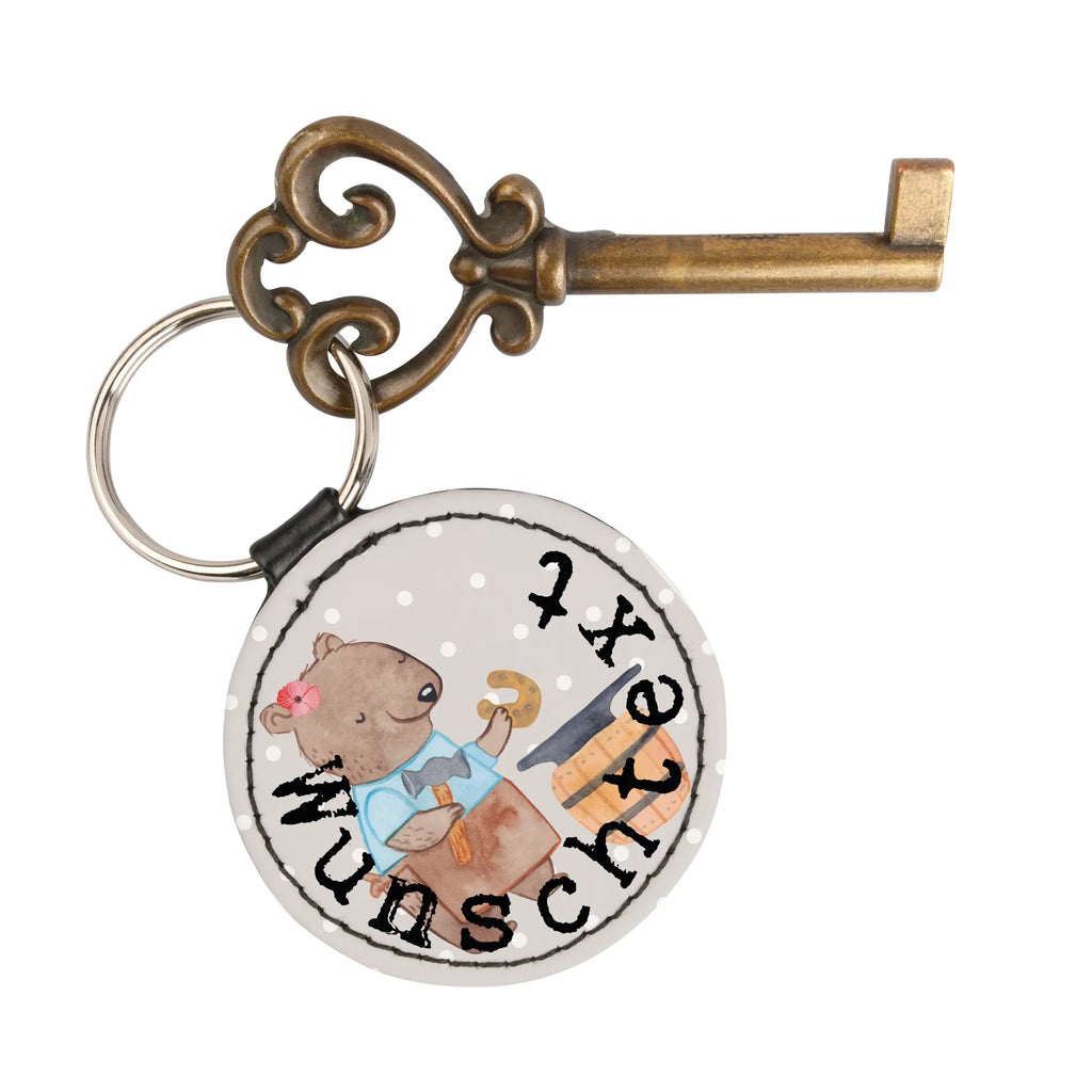 Personalizowany brelok do kluczy kowalka Serce Zawód, Wykształcenie, Jubileusz, Pożegnanie, Emerytura, Kolega, Koleżanka, Prezent, Dawać, Pracownik, Współpracownik, Firma, Dziękuję, Dziękuję bardzo