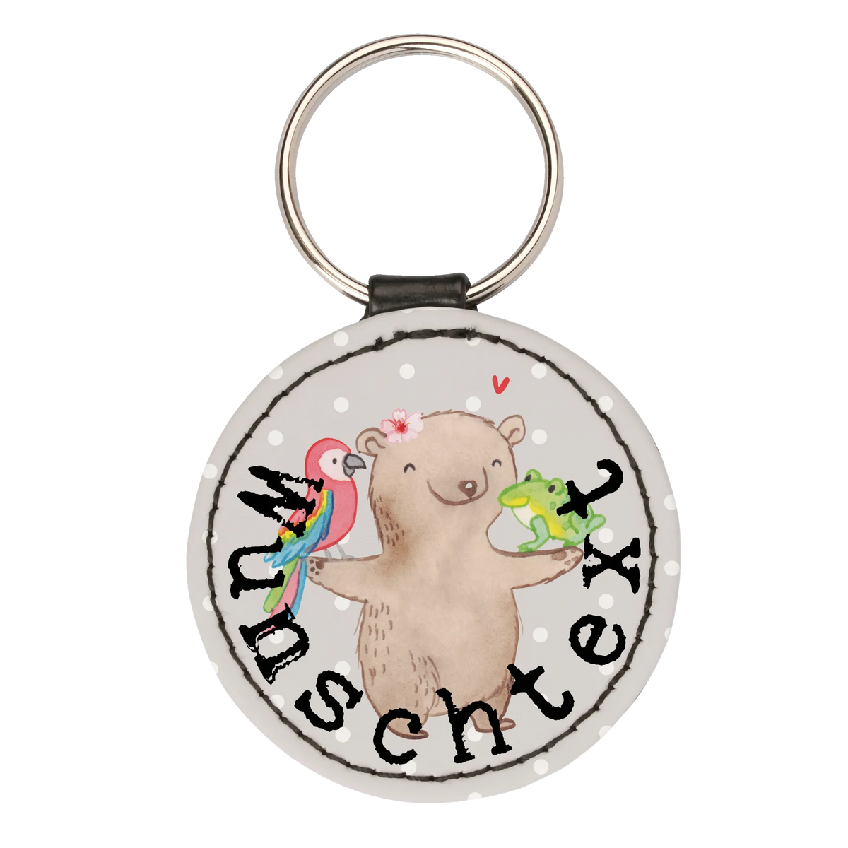 Personalised key ring Animal Keeper Heart gift, sayings, gift idea, best, farewell gift, passing exam, anniversary, retirement, promotion, job start, profession