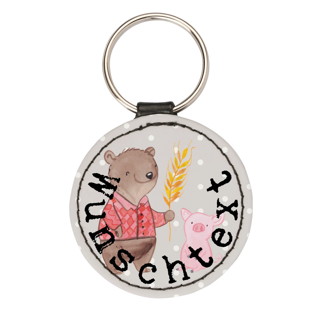 Personalised key ring Farmer heart gift, gift idea, best, farewell gift, passing exam, anniversary, retirement, promotion, job start, sayings, funny, profession