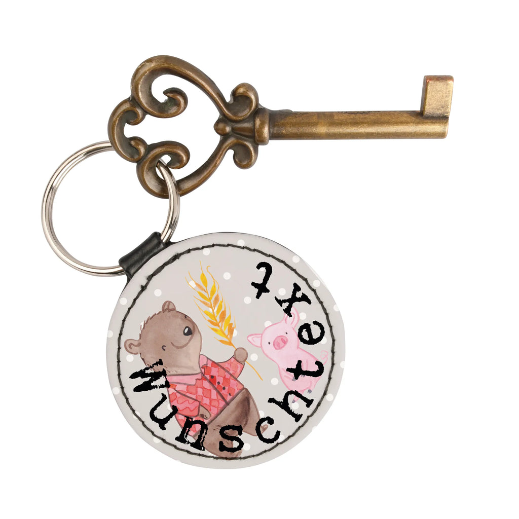 Personalised key ring Farmer heart gift, gift idea, best, farewell gift, passing exam, anniversary, retirement, promotion, job start, sayings, funny, profession