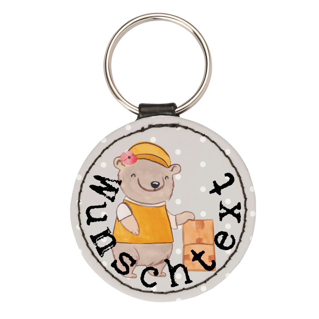 Personalised key ring Delivery service employee Heart gift, gift idea, best, farewell gift, passing exam, anniversary, retirement, promotion, job start, sayings, funny, profession