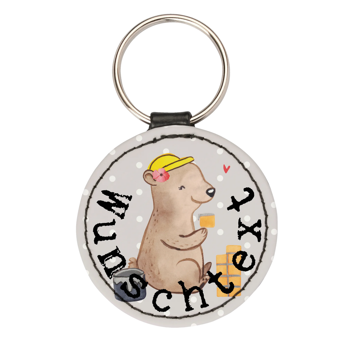 Personalised key ring Female Bricklayer heart gift, sayings, gift idea, best, farewell gift, passing exam, anniversary, retirement, promotion, job start, profession