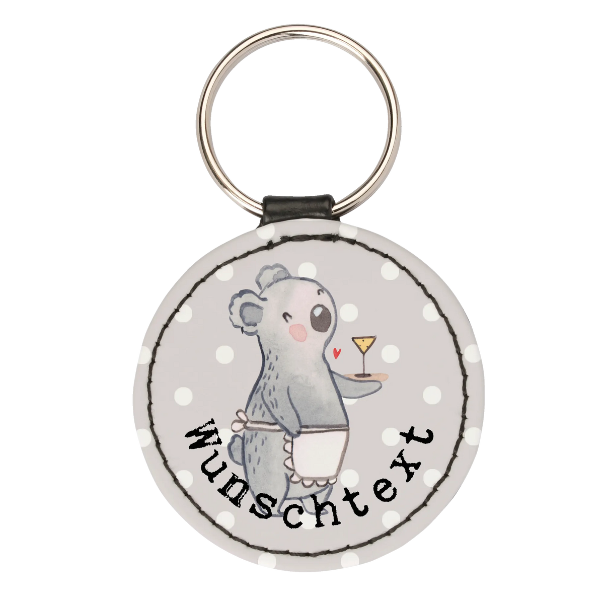 Personalised key ring Waitress heart gift, gift idea, best, farewell gift, passing exam, anniversary, retirement, promotion, job start, sayings, funny, profession