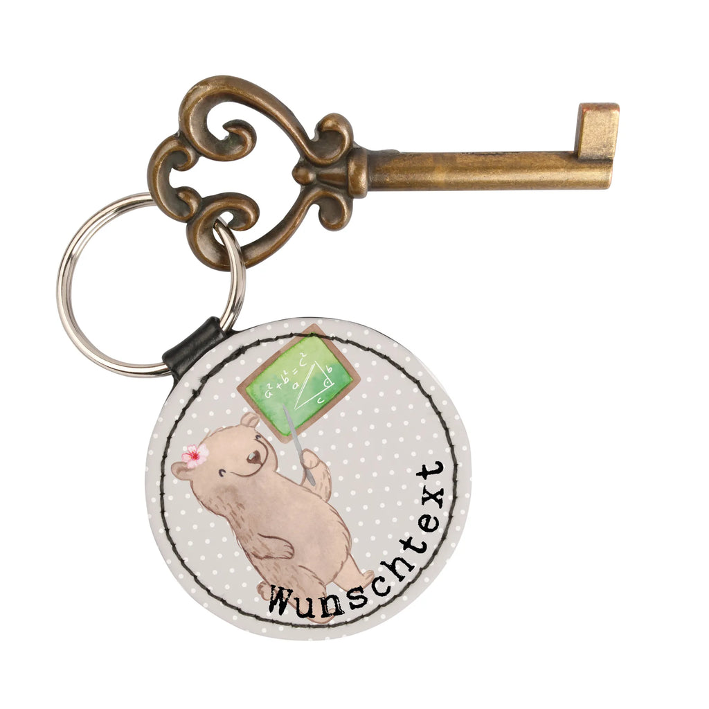 Personalised key ring Math tutor heart gift, gift idea, best, farewell gift, passing exam, anniversary, retirement, promotion, job start, sayings, funny, profession