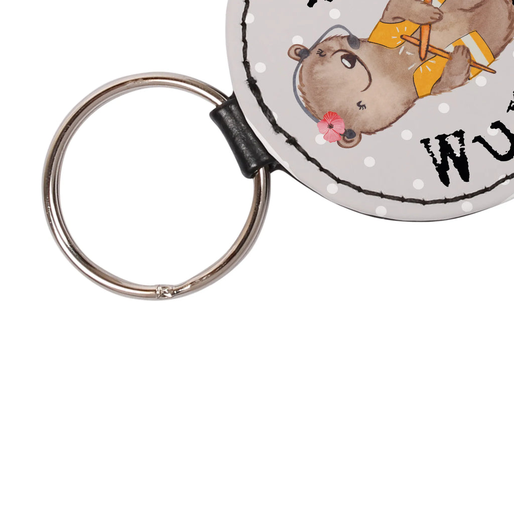 Personalised key ring flight attendant heart gift, gift idea, best, farewell gift, passing exam, anniversary, retirement, promotion, job start, sayings, funny, profession