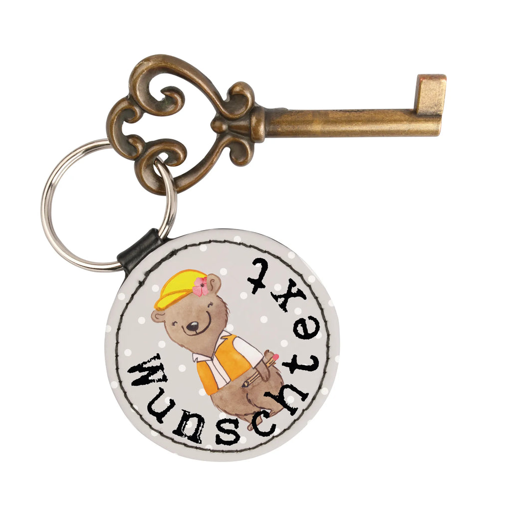 Personalizowany brelok do kluczy inżynierka budownictwa serce Zawód, Wykształcenie, Jubileusz, Pożegnanie, Emerytura, Kolega, Koleżanka, Prezent, Dawać, Pracownik, Współpracownik, Firma, Dziękuję, Dziękuję bardzo