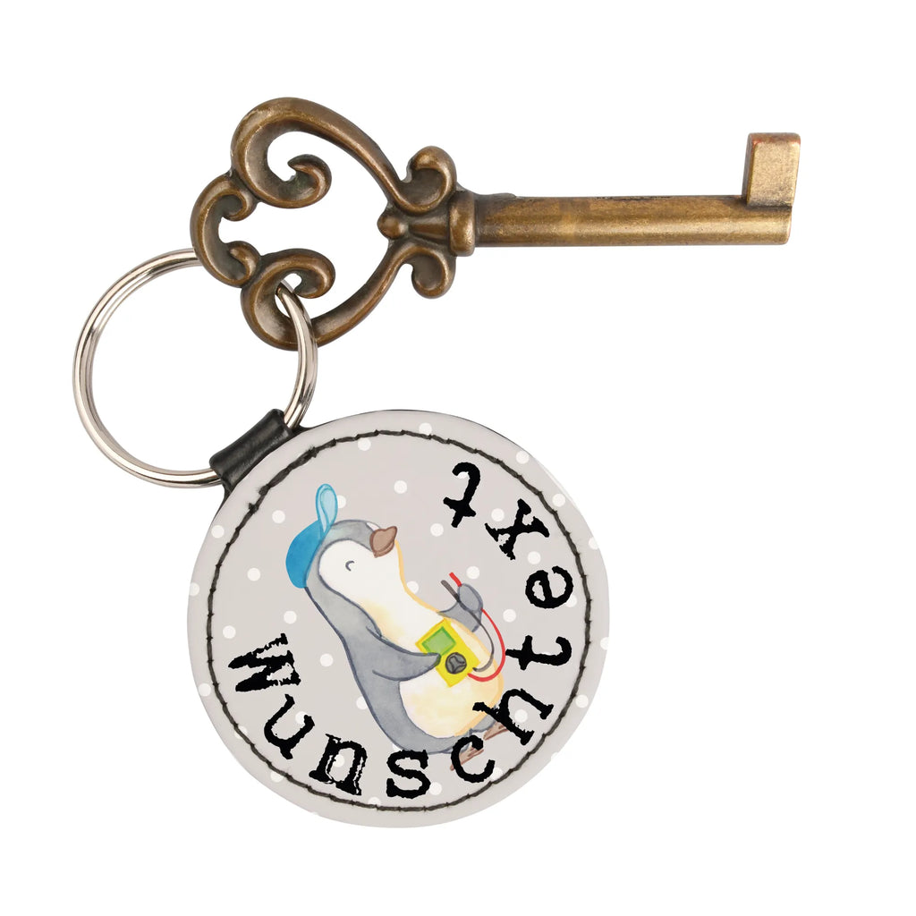 Personalizowany brelok do kluczy Elektryk serce Zawód, Wykształcenie, Jubileusz, Pożegnanie, Emerytura, Kolega, Koleżanka, Prezent, Dawać, Pracownik, Współpracownik, Firma, Dziękuję, Dziękuję bardzo