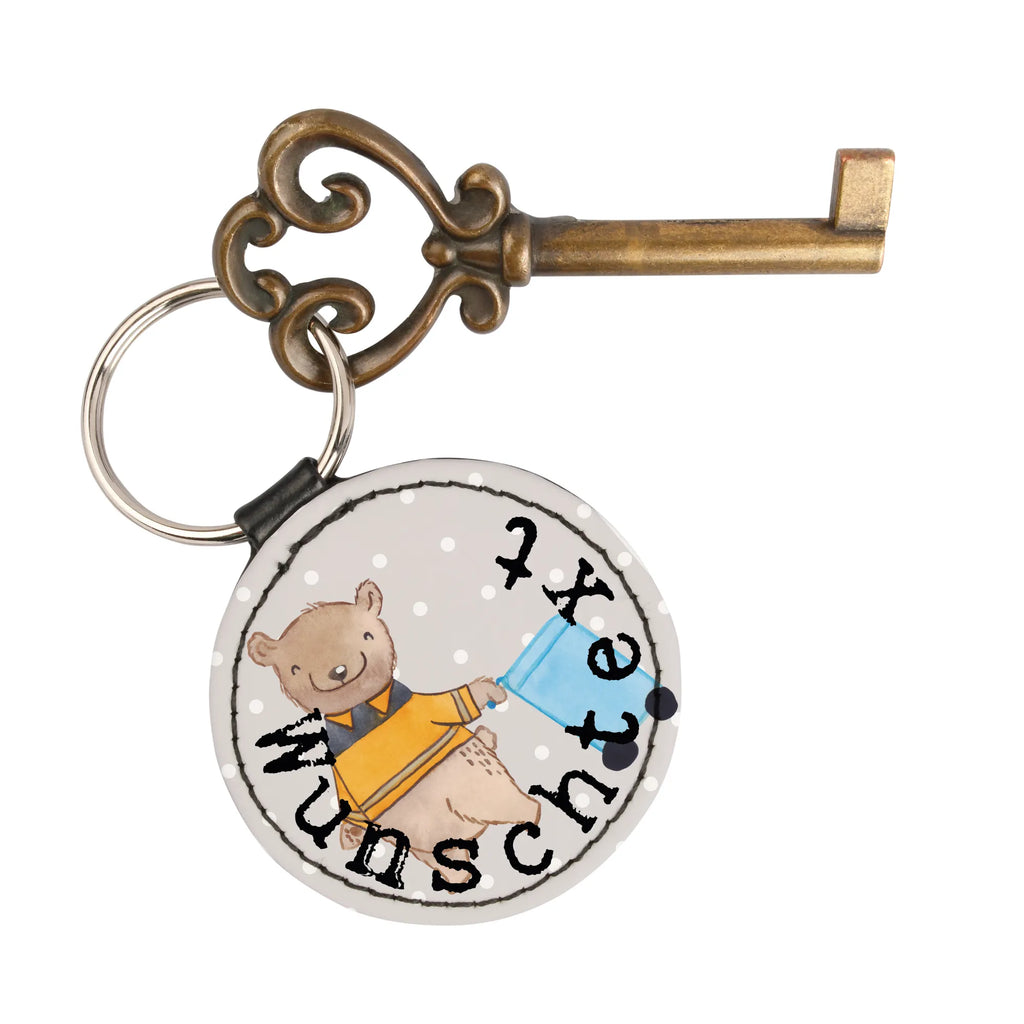 Personalised key ring Waste collector Heart gift, gift idea, best, farewell gift, passing exam, anniversary, retirement, promotion, job start, sayings, funny, profession