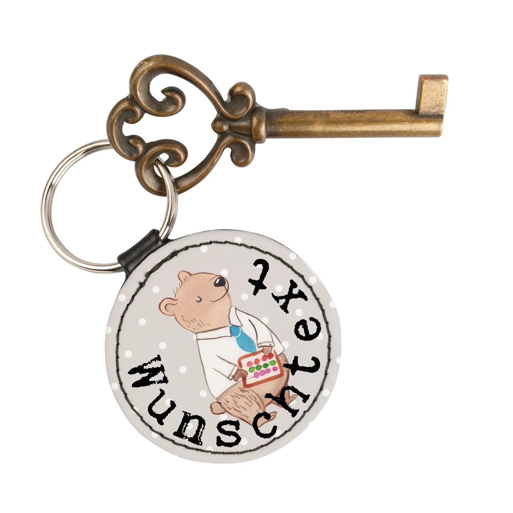 Personalised key ring Office clerk Heart gift, gift idea, best, farewell gift, passing exam, anniversary, retirement, promotion, job start, sayings, funny, profession