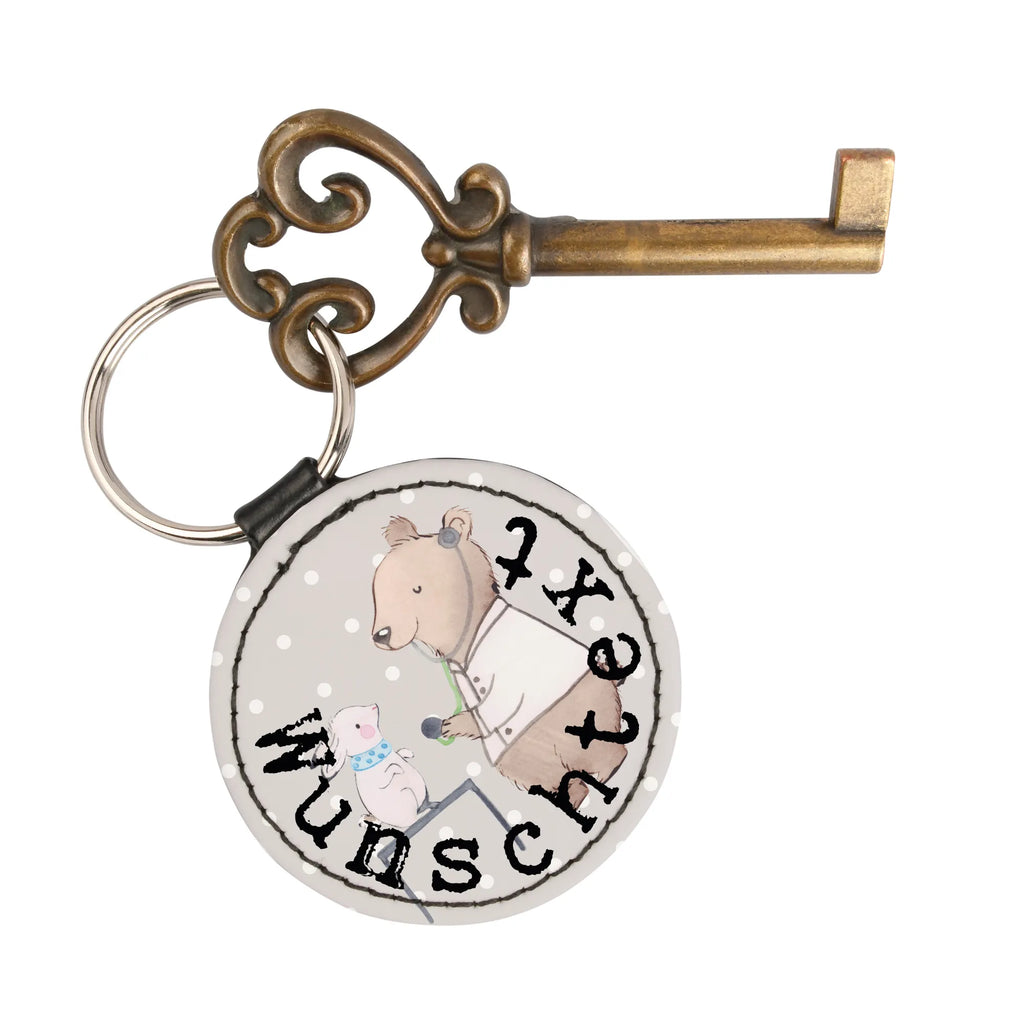 Personalised key ring veterinarian Heart gift, gift idea, best, farewell gift, passing exam, anniversary, retirement, promotion, job start, sayings, funny, profession