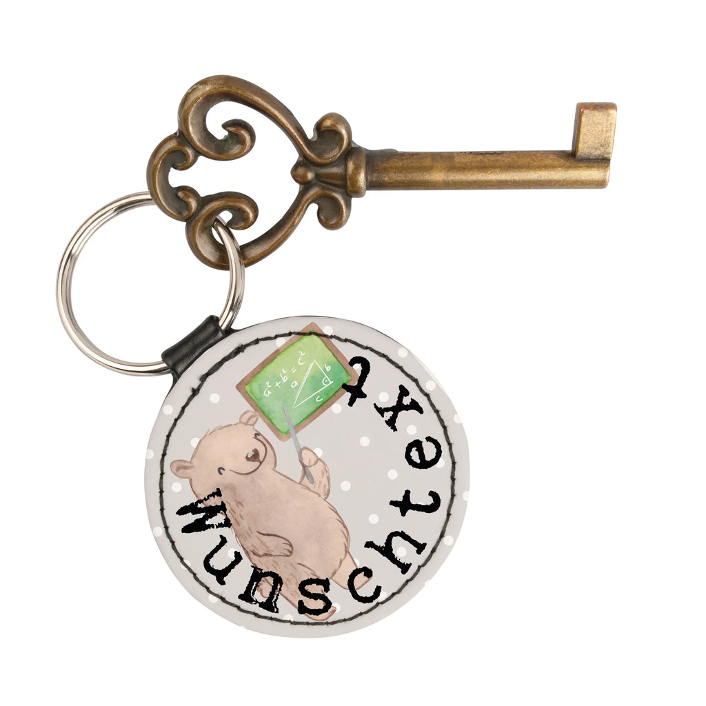 Personalizowany brelok do kluczy nauczyciel matematyki serce Zawód, Wykształcenie, Jubileusz, Pożegnanie, Emerytura, Kolega, Koleżanka, Prezent, Dawać, Pracownik, Współpracownik, Firma, Dziękuję, Dziękuję bardzo