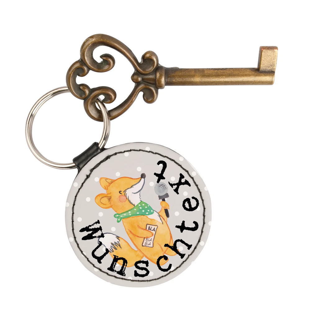 Personalised key ring Sports journalist Heart gift, gift idea, best, farewell gift, passing exam, anniversary, retirement, promotion, job start, sayings, funny, profession