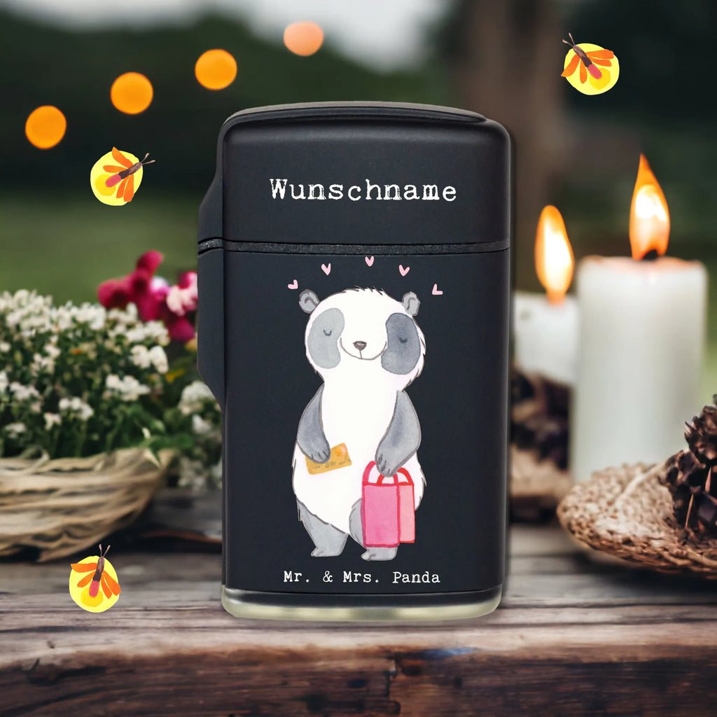 Personalised lighter panda Shopping Gift, sport, hobby, giving, thank you, award, profit, athlete, shopping, Shopping