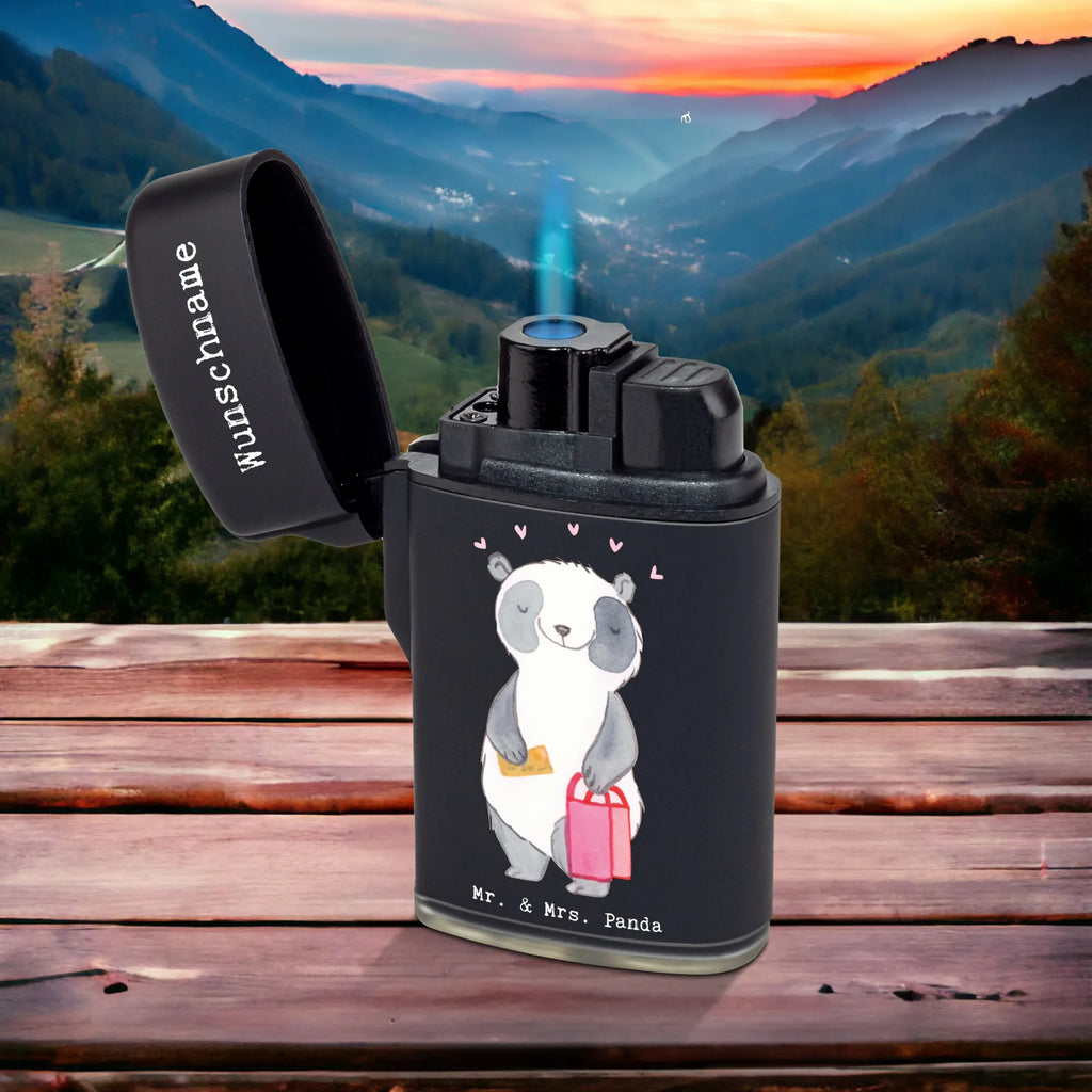 Personalised lighter panda Shopping Gift, sport, hobby, giving, thank you, award, profit, athlete, shopping, Shopping