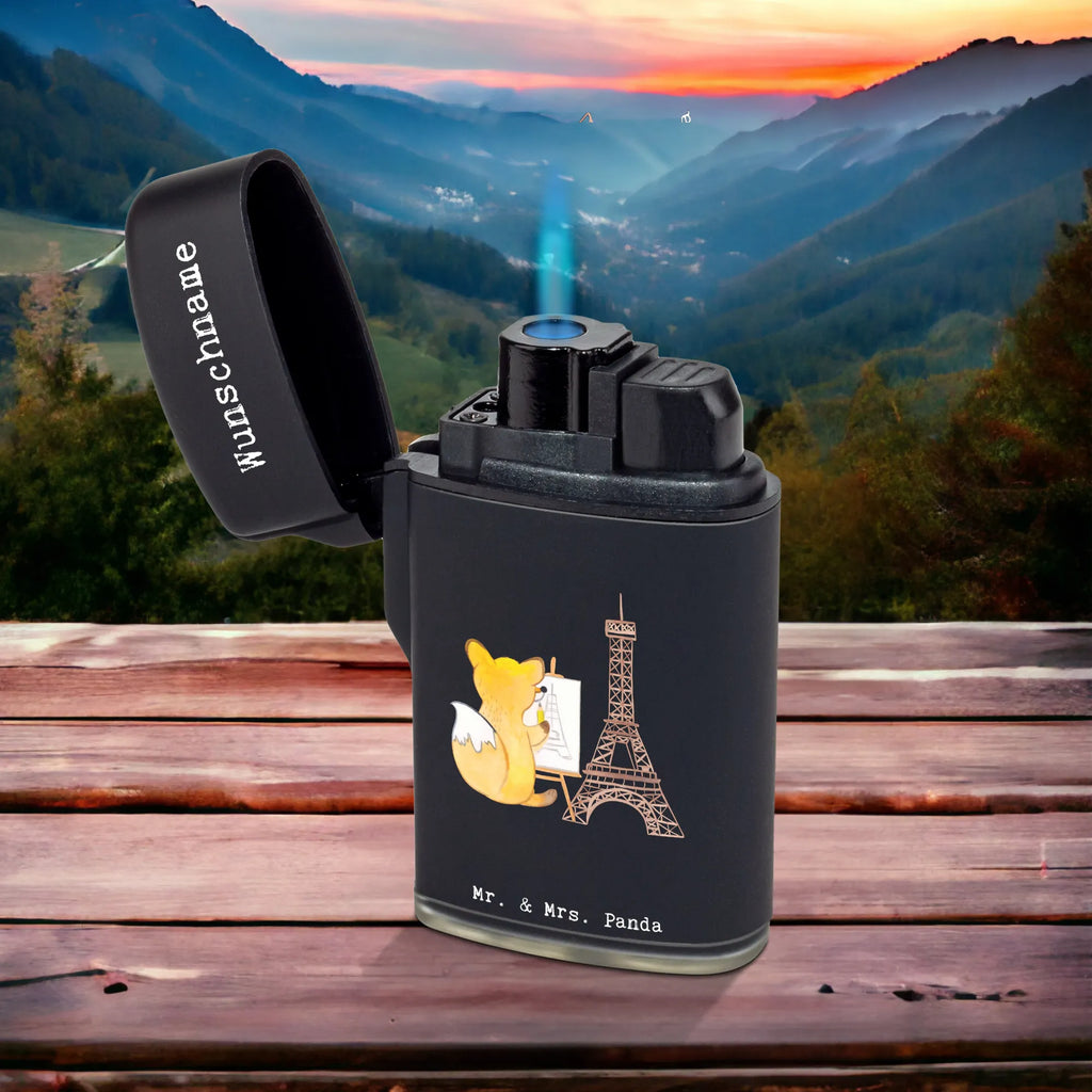 Personalised lighter Fox Urban sketching Gift, sport, hobby, giving, thank you, award, profit, athlete, Urban sketching, artist, drawing school, painting, drawing