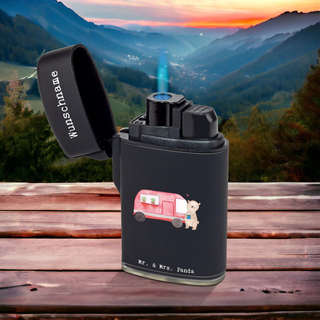 Personalised lighter bear camper Gift, sport, hobby, giving, thank you, award, profit, athlete, RV, Campground, Camper, Camping, Road Trip, Vacation