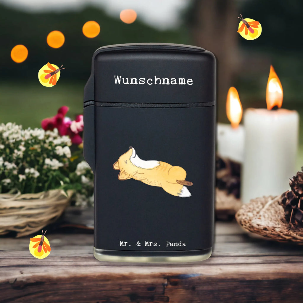 Personalised lighter Fox crunches Gift, sport, hobby, giving, thank you, award, profit, athlete, crunches, Crunches, gym, fitness