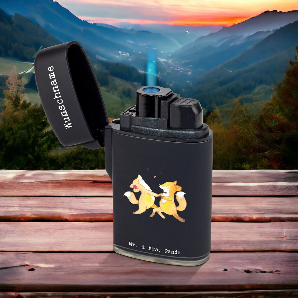 Personalised lighter foxes dancing salsa Gift, sport, hobby, giving, thank you, award, profit, athlete, dance school, dancing, dancing salsa, dance class