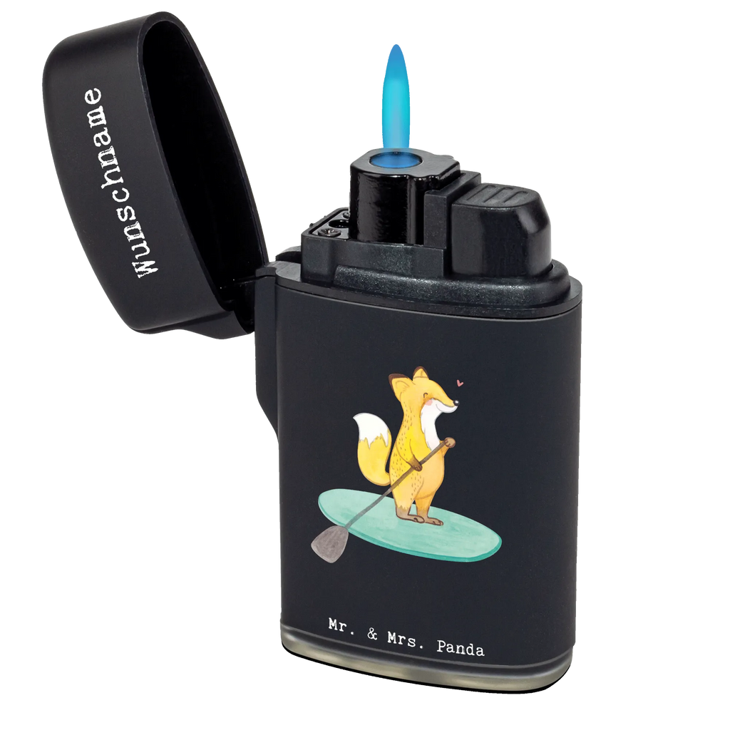 Personalised lighter Fox Stand up paddling Gift, sport, hobby, giving, thank you, award, profit, athlete, Paddle Boarding, stand up paddle, SUB, subben, Stand Up Paddling
