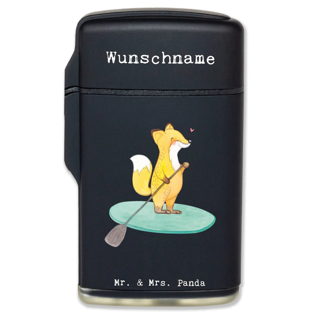 Personalised lighter Fox Stand up paddling Gift, sport, hobby, giving, thank you, award, profit, athlete, Paddle Boarding, stand up paddle, SUB, subben, Stand Up Paddling