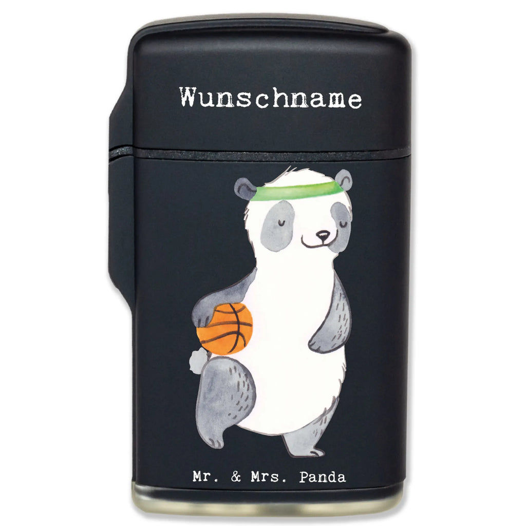 Personalised lighter panda basketball Gift, sport, hobby, giving, thank you, award, profit, athlete, basketball, basketball court, basketball club, basketball association
