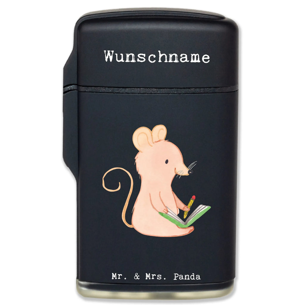 Personalised lighter Mouse Creative writing Gift, sport, hobby, giving, thank you, award, profit, athlete, creative writing, writing literature, Creative writing
