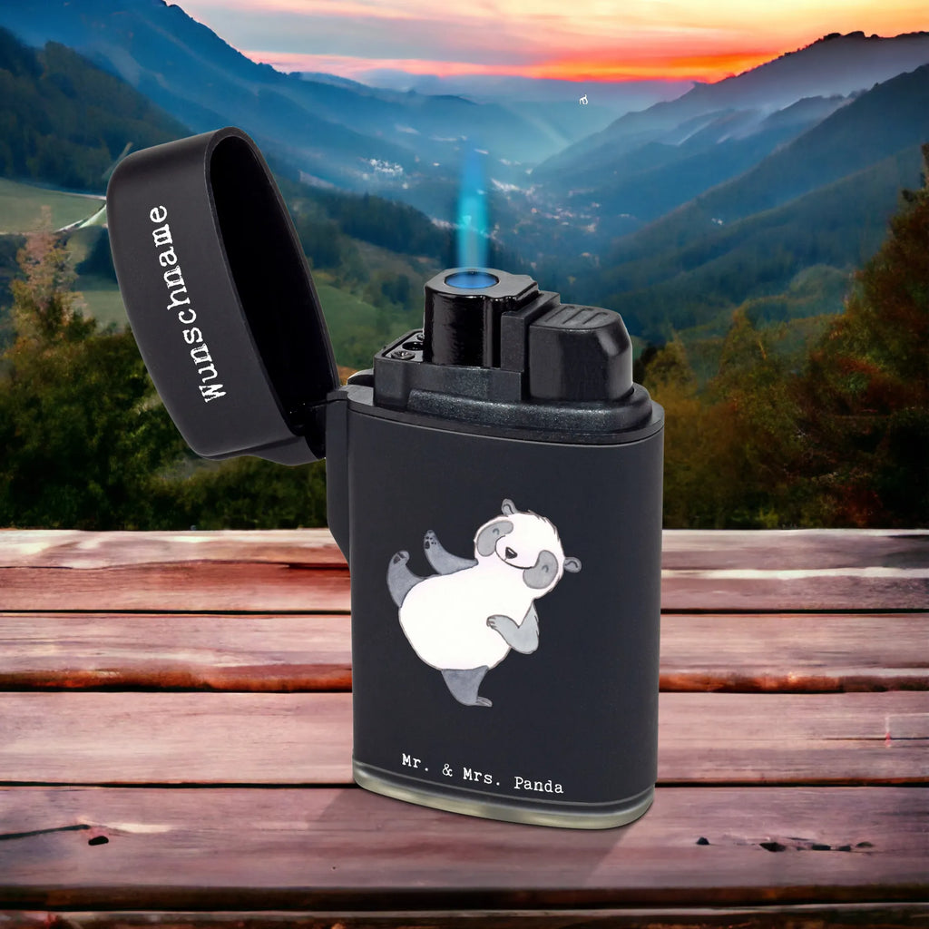 Personalised lighter panda martial arts Gift, sport, hobby, giving, thank you, award, profit, athlete, self defense, Martial arts, martial arts