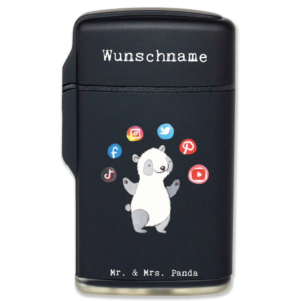 Spersonalizowana zapalniczka Manager mediów społecznościowych serce Zawód, Wykształcenie, Jubileusz, Pożegnanie, Emerytura, Kolega, Koleżanka, Prezent, Dawać, Pracownik, Współpracownik, Firma, Dziękuję, Dziękuję bardzo