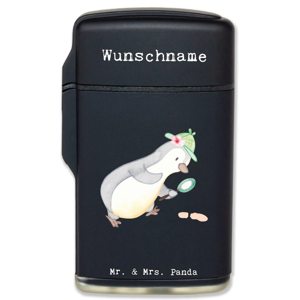 Personalised lighter Detective Heart gift, gift idea, best, farewell gift, passing exam, anniversary, retirement, promotion, job start, sayings, funny, profession