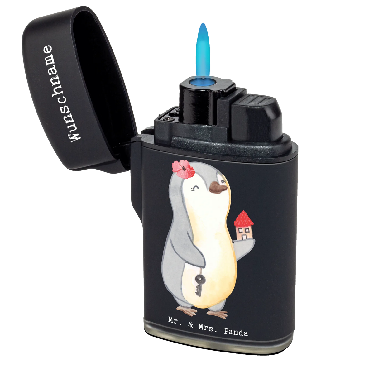 Personalised lighter real estate agent Heart gift, gift idea, best, farewell gift, passing exam, anniversary, retirement, promotion, job start, sayings, funny, profession
