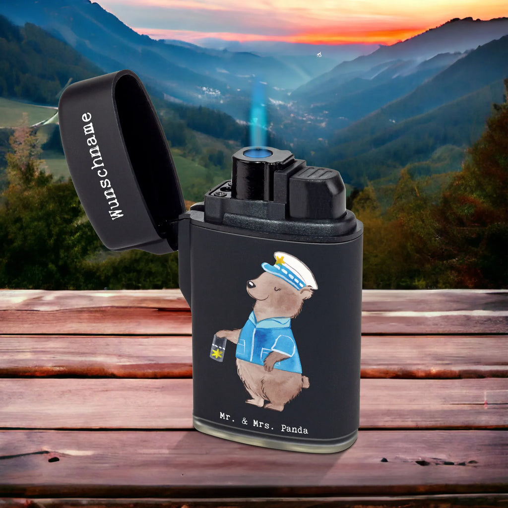 Personalised lighter Policewoman heart gift, gift idea, best, farewell gift, passing exam, anniversary, retirement, promotion, job start, sayings, funny, profession