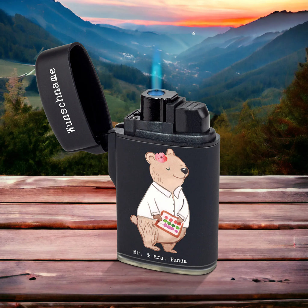 Personalised lighter bank clerk heart gift, gift idea, best, farewell gift, passing exam, anniversary, retirement, promotion, job start, sayings, funny, profession