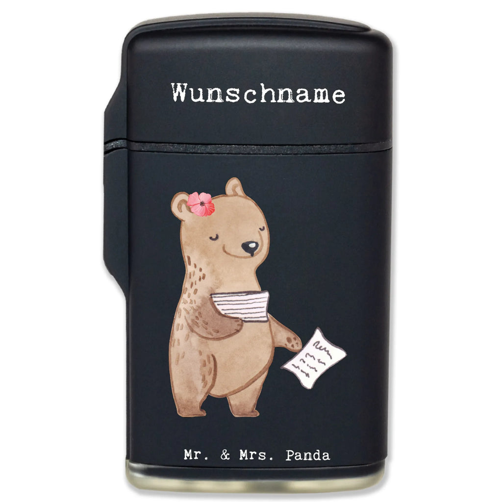 Personalised lighter Bookkeeper Heart gift, gift idea, best, farewell gift, passing exam, anniversary, retirement, promotion, job start, sayings, funny, profession