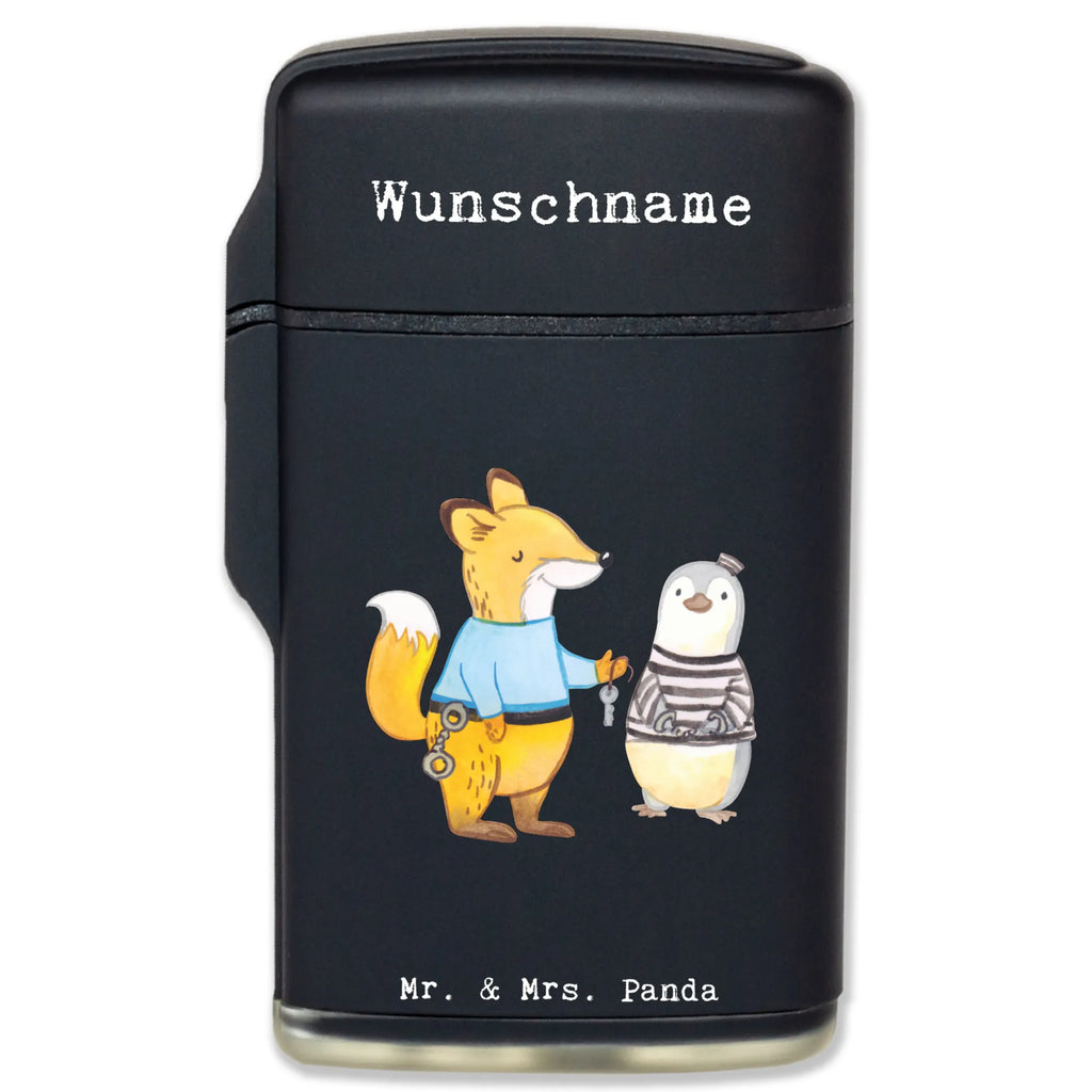 Personalised lighter corrections officer Heart gift, gift idea, best, farewell gift, passing exam, anniversary, retirement, promotion, job start, sayings, funny, profession